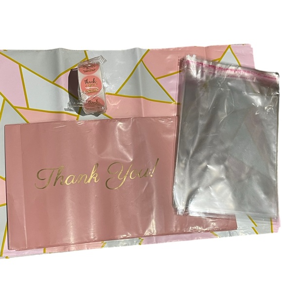 Shipping Bundle 550 Piece Polymailer Stickers Mailer Pink #10 - Picture 1 of 6